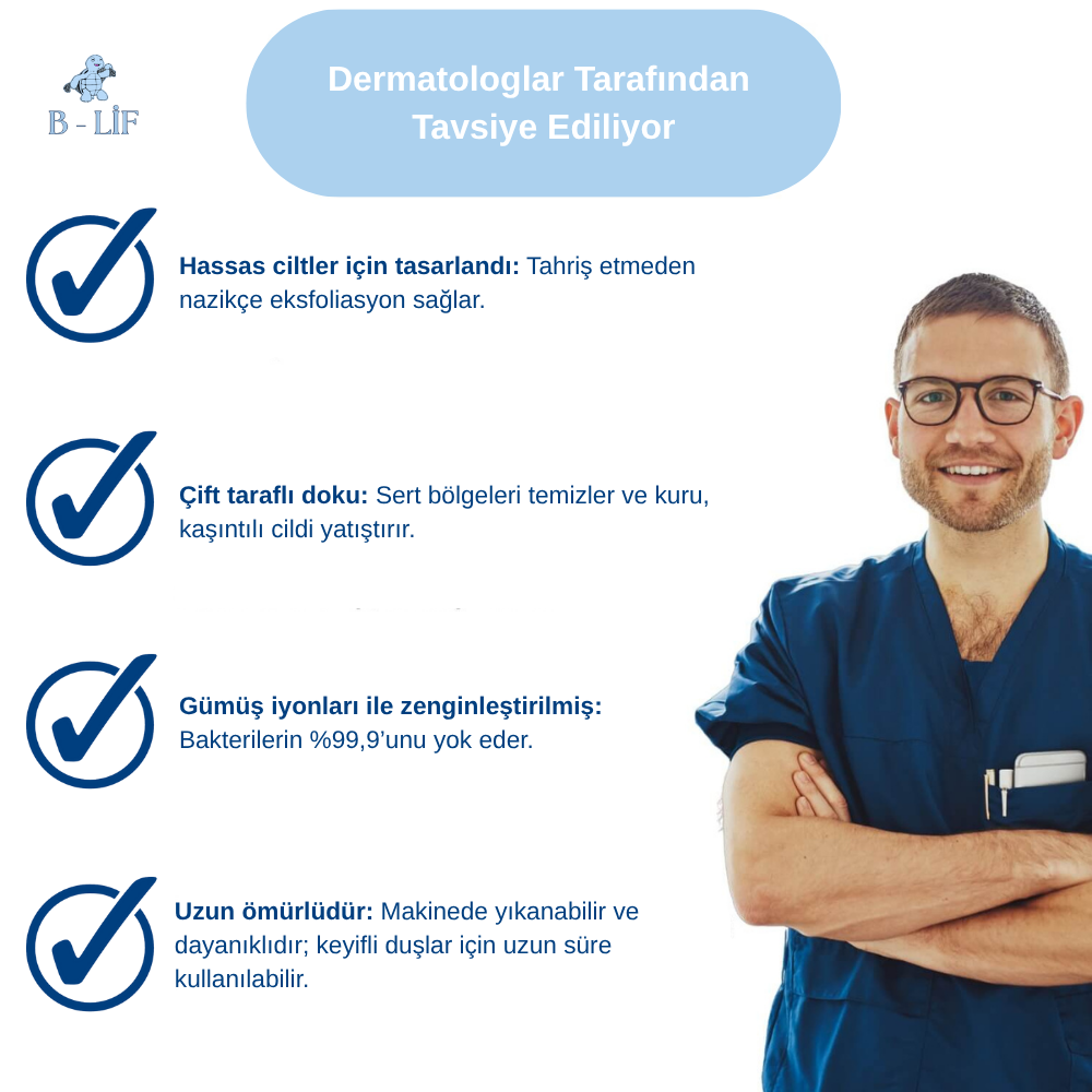B - LİF Peeling Etkili Duş Lifi